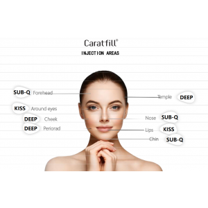 Caratfill filler Cross-linked Hyaluronic Acid - 1.1ml Korea
